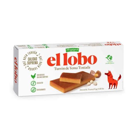 Turrón de Yema Tostada El Lobo I Comprar I Envío Gratis