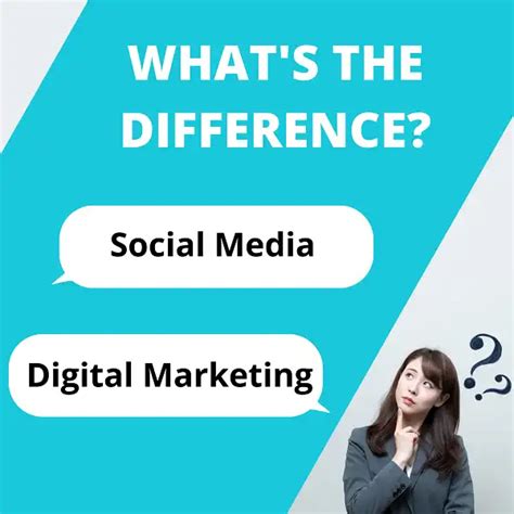 Difference Between Social Media And Digital Marketing Difference Betweenz