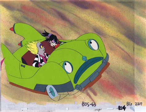 Beetlejuice Cartoon Original Production Animation Cel & Copy Bkgd # ...