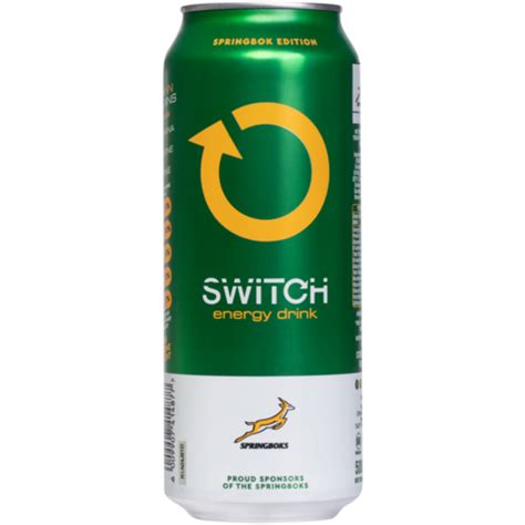 Switch Springbok Edition Energy Drink 500ml Energy Drinks Sports