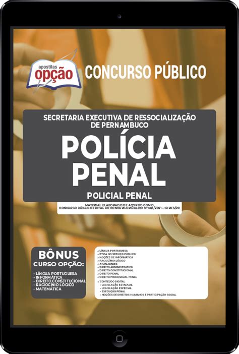 Baixar Apostila Policia Penal Pe Pdf Policial Penal