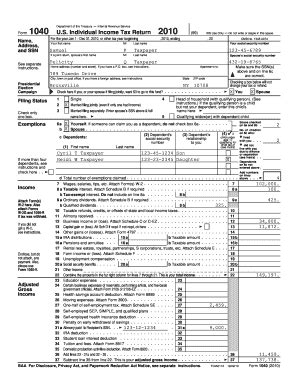 Fillable Online S3 Documentcloud Form 1040 U S Individual Income Tax