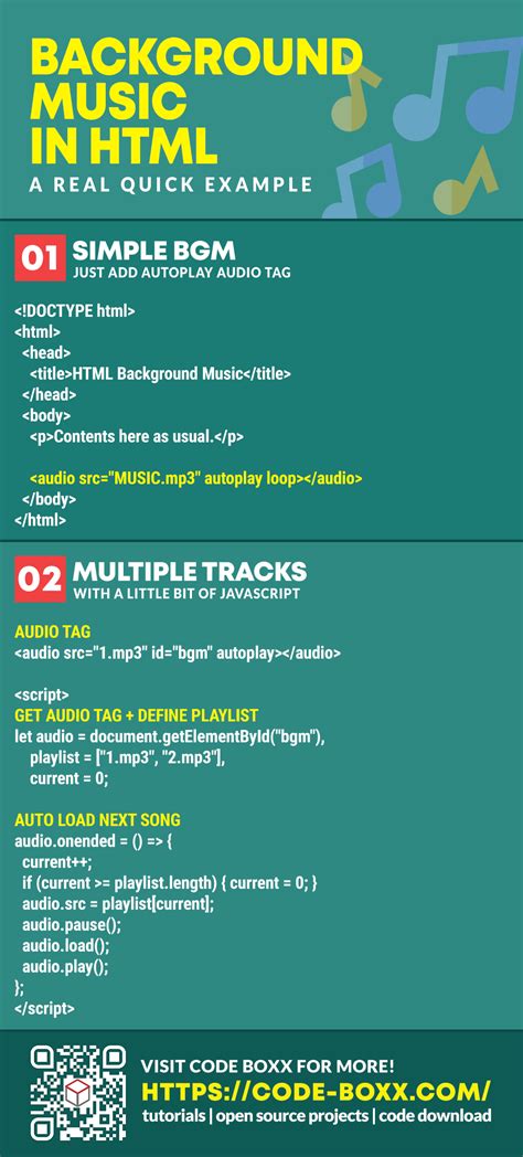 How To Add Background Music In Html Very Simple Examples