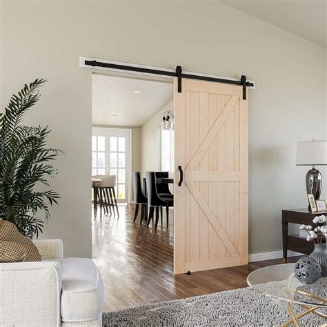 Smartstandard In X In Sliding Barn Door With Ft Barn Door