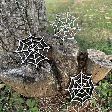 Mini Teia De Aranha Decora O De Halloween Em Mdf