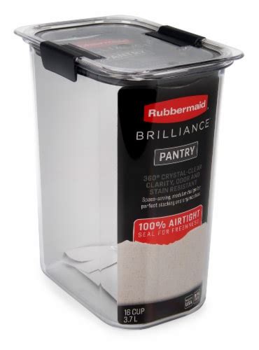 Rubbermaid® Brilliance™ Clear Pantry Organization Container 37 Liter