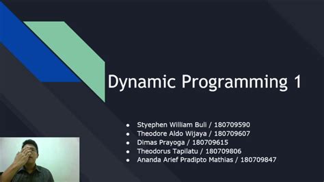 Dynamic Programming 1 Perancangan Dan Analisis Algoritma B Genap TA