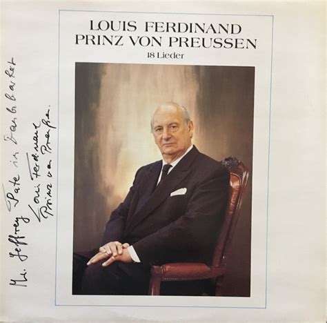 Louis Ferdinand Von Preu En Edda Moser Erik Werba Lieder Vinyl