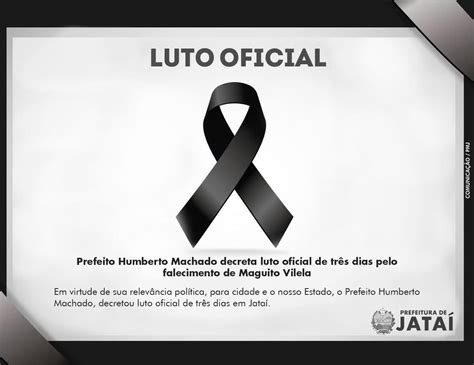 LUTO Prefeito Humberto Machado decreta luto oficial de três dias pelo