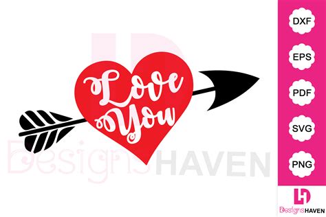 Love Heart Arrow SVG