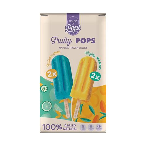 Buy House Of Pops Fruity Pops Ice Cream Sticks 4x45ml Online In Uae Talabat Uae