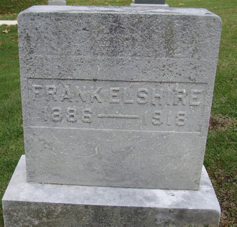 Frank Elshire Find A Grave Memorial