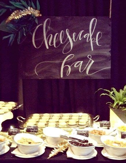 Cheesecake Topping Bar Wedding Desserts Wedding Food Wedding Signs Fall Wedding Wedding