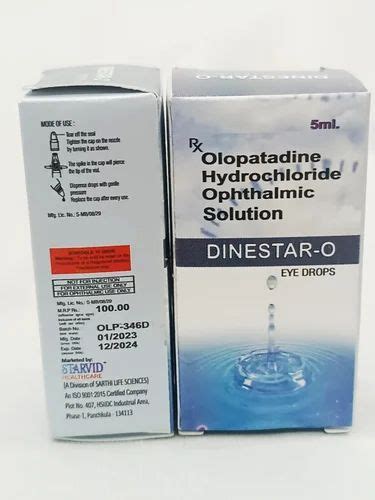 Olopatadine Hydrochloride Ophthalmic Solution Ip Ml At Piece