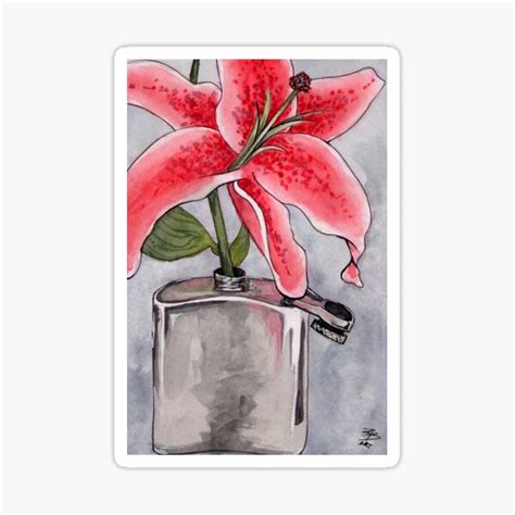 Hardcore Lily Sticker By Bdesantisart Redbubble