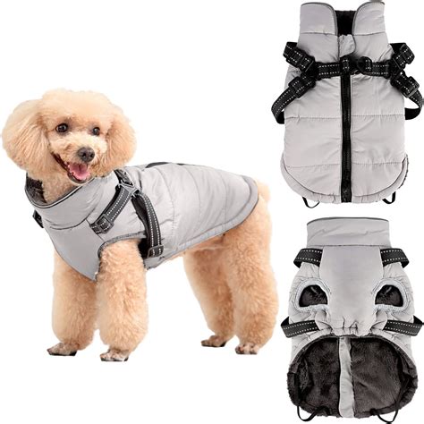 Sunallwell Dog Coat Waterproof Winter Jacket Dog Clothes For Small Dogs