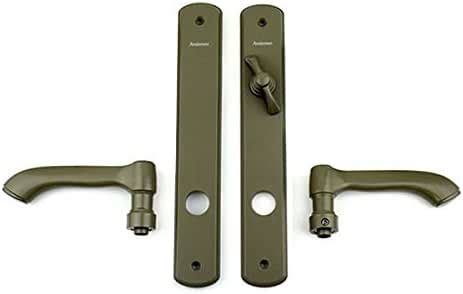 Andersen Albany Style Double Active Hinged Door Hardware Set In Stone