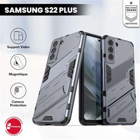 Coque Samsung S22 Plus Antichoc Magnétique Avec Protection De Camera