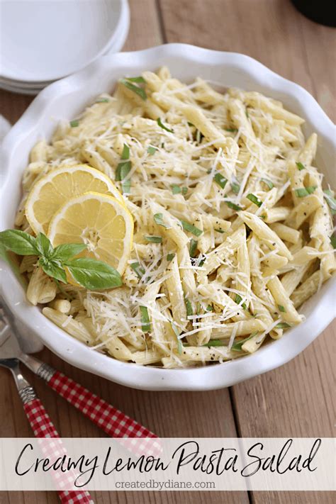 Creamy Lemon Pasta Salad Created By Diane