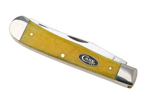 case trapper  smooth yellow bone  ss pocket knife