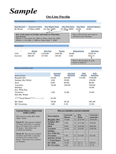 Sample Payslip Format Philippines