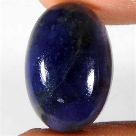 Ct Natural Blue Iolite Sunstone Oval Cabochon X X Loose