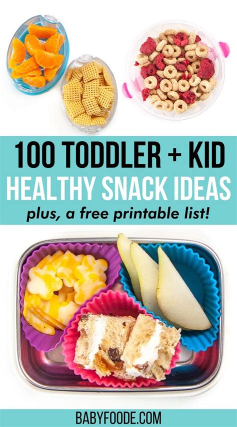 100 Snack Ideas For Kids And Snacks To Avoid Baby Foode Recipe