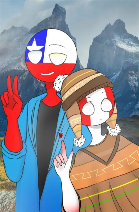 Countryhumans Chileperu Bandera Del Peru Mundo Comic Dibujos