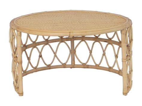 Tables Basses Gigognes Rotin Naturel Clair RONITA