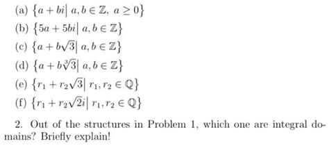 Solved A {a Bi∣a B∈z A≥0} B {5a 5bi∣a B∈z} C