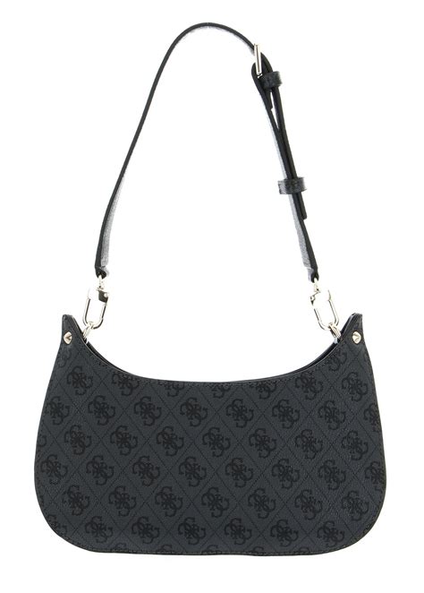 GUESS Meridian Mini Top Zip Shoulder Bag Coal Logo Buy Bags Purses