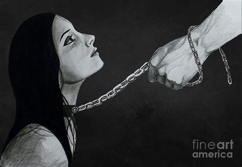 Girl In Chains Mixed Media by Jose Maldonado - Fine Art America