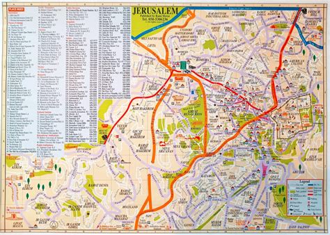 Jerusalem - Tourist Map by Maptastica | Avenza Maps