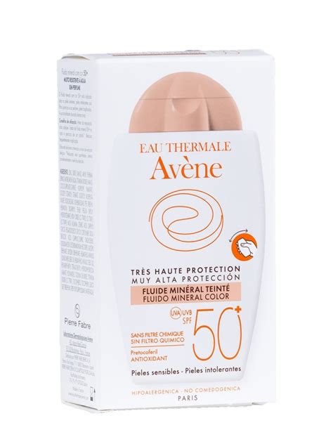 Avène Fluido Mineral Con Color Spf 50 40ml Comprar A Precio En Oferta