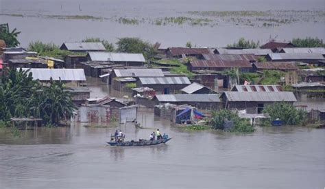 印度阿萨姆邦洪水淹没大片农田：致3人死亡 57万人受灾 中国应急信息网