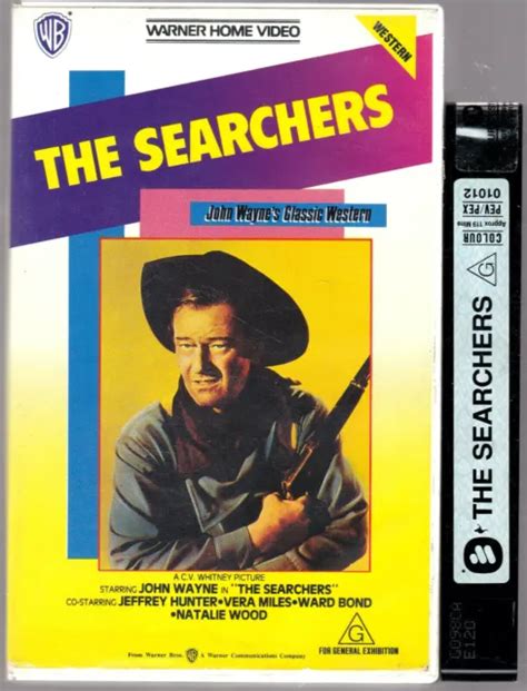 RARE VHS VIDEO Tape THE SEARCHERS Big Box EX RENTAL Warner Home Video