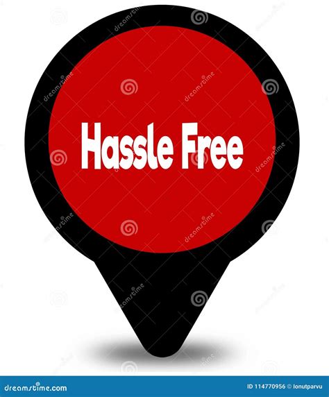 Hassle Free Sign, Label. Vector Stock Illustration | CartoonDealer.com
