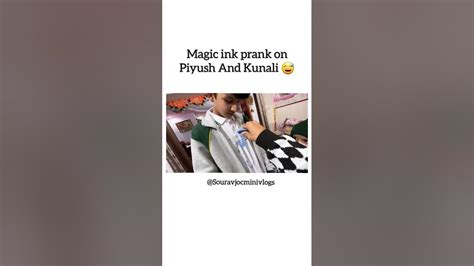 Magic Ink Prank On Piyushi 😅 Mera Hi Popat Ho Gaya Minivlog By Sourav