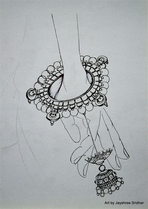 Image Result For Indian Antique Jewellery Sketch Jewellery Design Sketches Art Jewelry Design