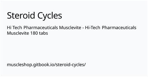 Hi Tech Pharmaceuticals Musclevite Hi Tech Pharmaceuticals Musclevite