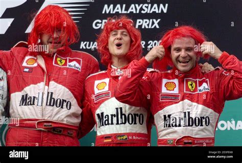 Ferrari Drivers Michael Schumacher C And Rubens Barrichello R