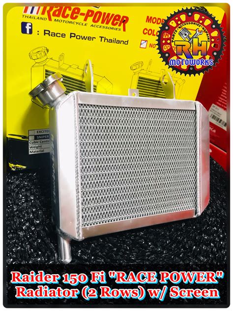 Raider Fi Radiator Rows Race Power Thailand Lazada Ph