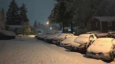 Western Washington Sees Slushy Snowy Conditions Amid Winter Weather Advisory