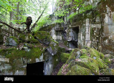 Ruins Of Adolf Hitlers Personal Bunker In Wolfsschanze Wolfs Lair