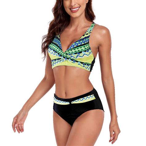 Bigersell Bathing Suits Bikini Clearance Nylon Rashguards Two Piece