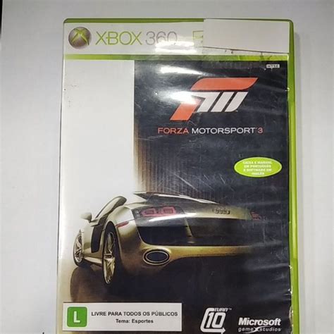 Forza Motorsport 3 Xbox 360 mídia física original Shopee Brasil