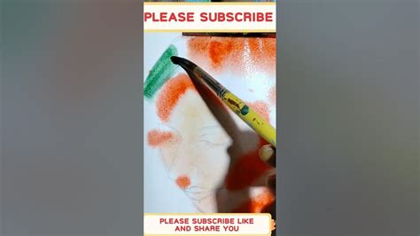 Watercolor Paintingwatercolor Spray কাগজের উপর রং তুলির আঁকা Youtube