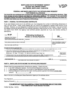 Maryland State Retirement Form 766 Fill And Sign Printable Template