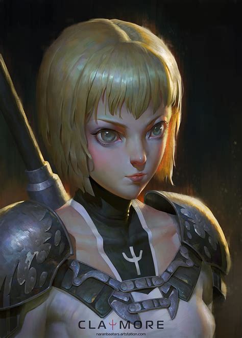 Claymore Anime Anime Girls Women With Swords Small Boobs Short