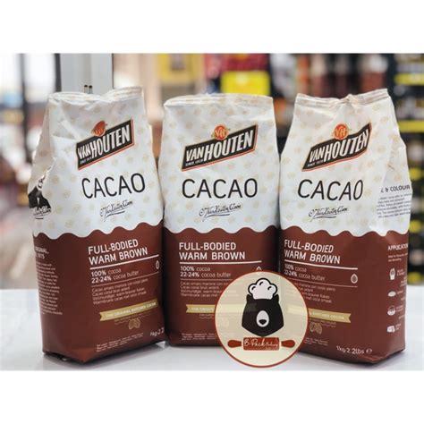 (วอร์มบราวน์) แวนฮูเต็น ผงโกโก้ สีวอร์มบราวน์ Van Houten Cacao Powder ...